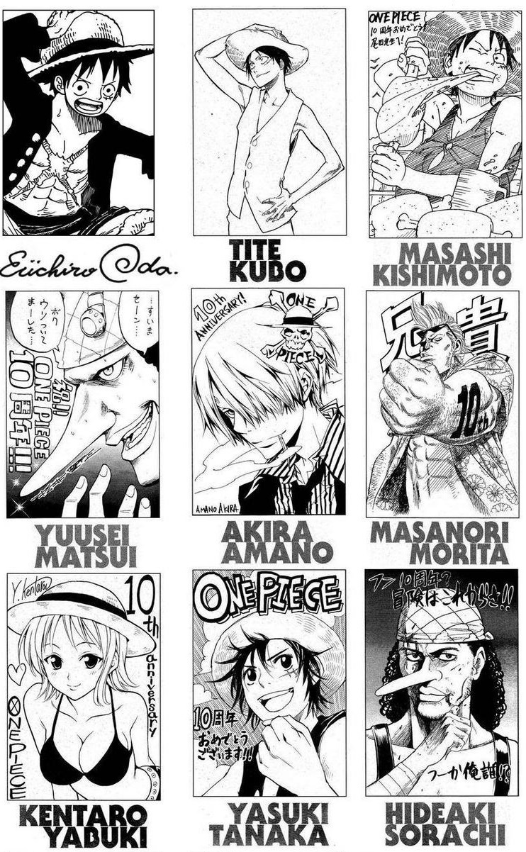 35 Famous Mangaka Draw One Piece In Their Own Style