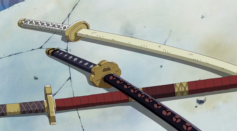 Zoro S Old New Swords One Piece - thousand of swords roblox