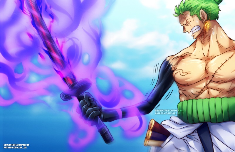 Zoro awakens his new Conqueror Haki with Enma [One Piece] - BiliBili