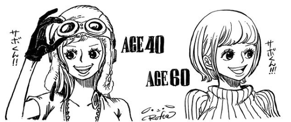 How One Piece Characters Would Look At 40 And 60 Years Old One Piece