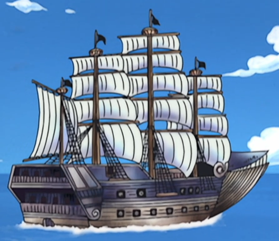 Mobi dick. Корабль Белоуса Ван Пис. Флагманский корабль у пиратов.
