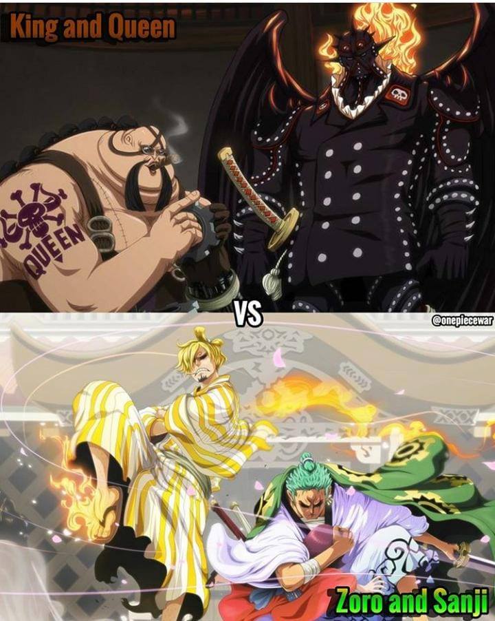 JOUNIN REACT - REAGINDO Zoro e Sanji Vs King e Queen