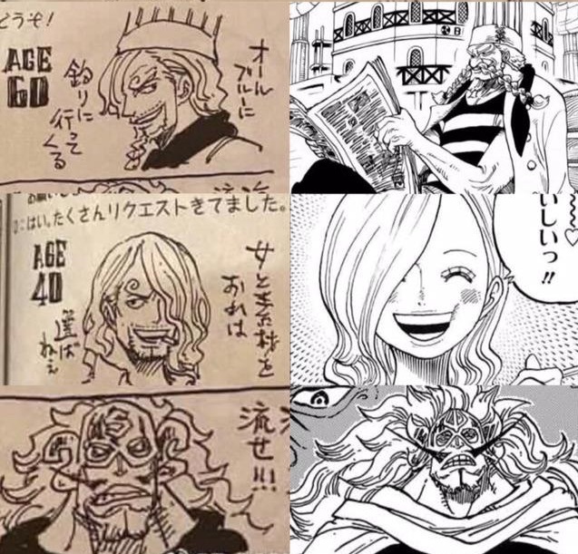 Oda Has Just Revealed How Sanji Would Look At 40 And 60 Years Old One Piece