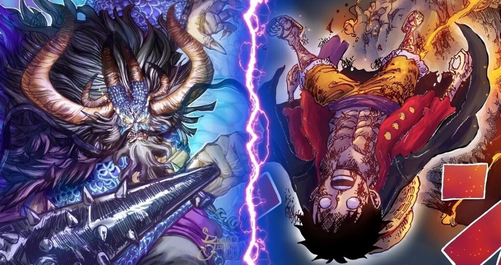 Batalha de Luffy Gear 5 vs. Kaido em One Piece é recriada em live