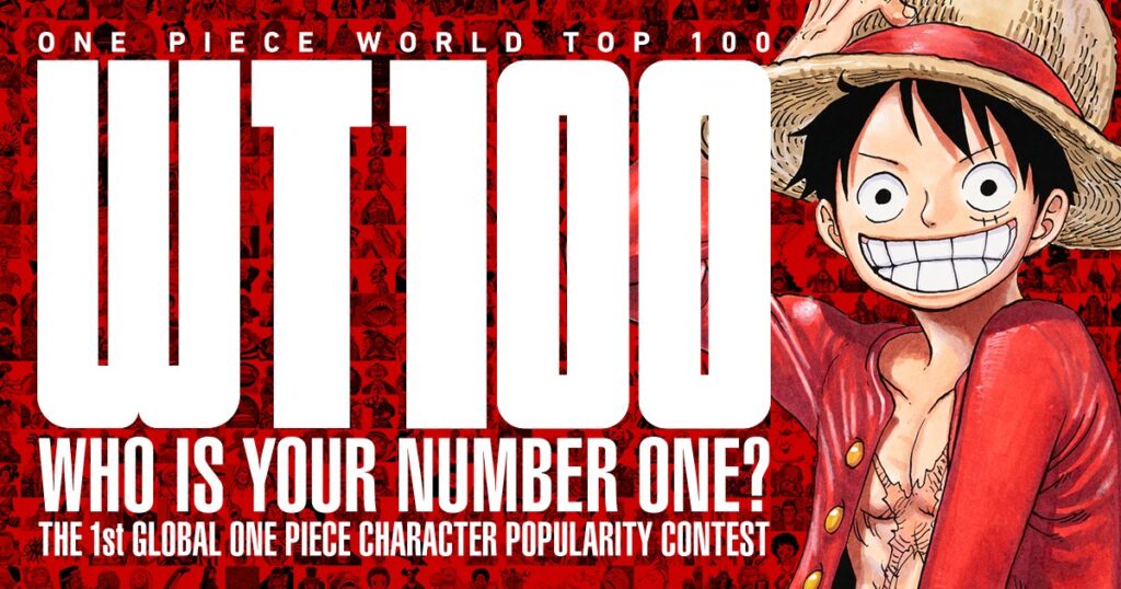 Official Results Of The 1st One Piece Character World Popularity 150 101 One Piece