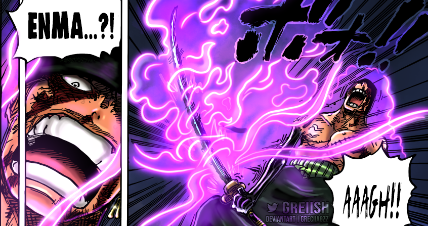 One Piece Chapter 1032 Spoilers  Zoro Unlocks Enma True Power With the  Help of Shamisen 