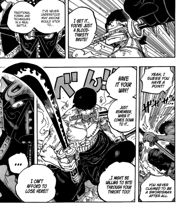 Update , Oden carrying zoro's size swords , Zoro carrying original size Enma  , Zoro carrying King's swords coz why not : r/OnePiece