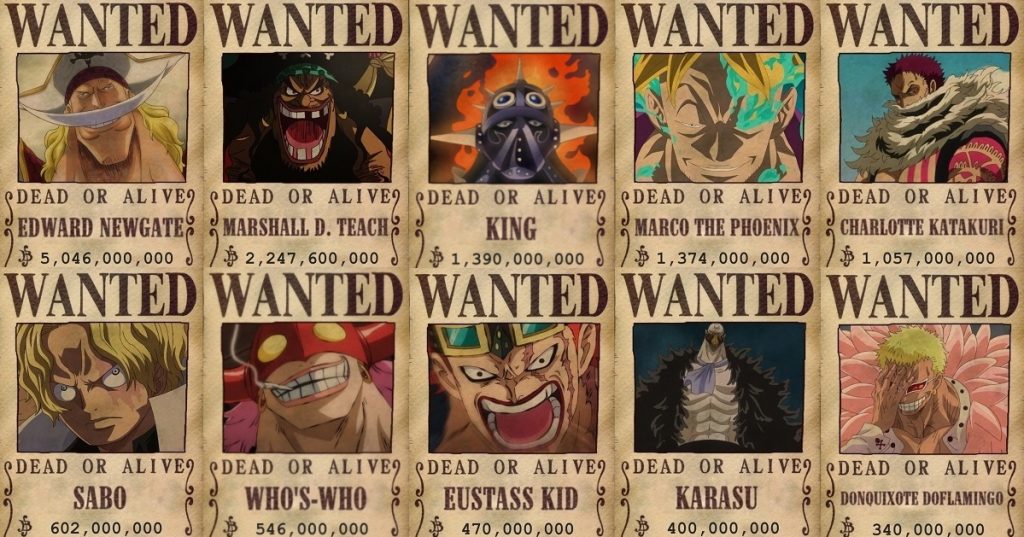ALL One Piece Live Action Bounties (in the right order) 