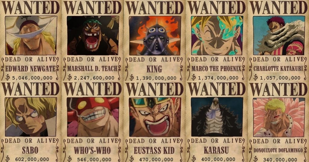 Who Has The Highest Bounty In One Piece?