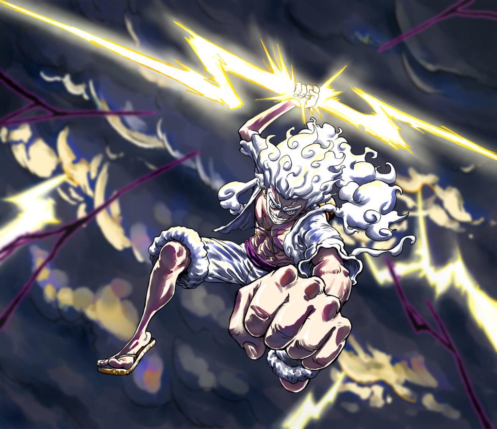 Awakening/Gear 5 Luff from chapter 1044 by True-Will-D on DeviantArt