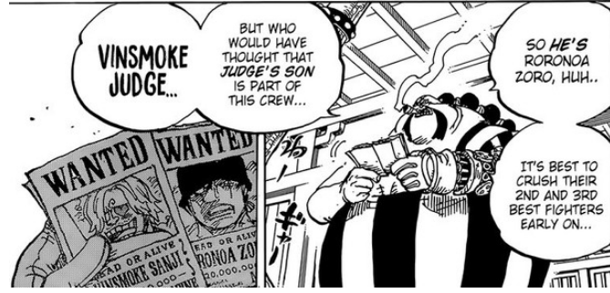 So does the latest chapters kinda debunk the notion of sanjis admiral  opponent being kizaru ? Zoro vs fuji and gb bs sanji . Mirroring their  dynamic with the wing and sanji . 