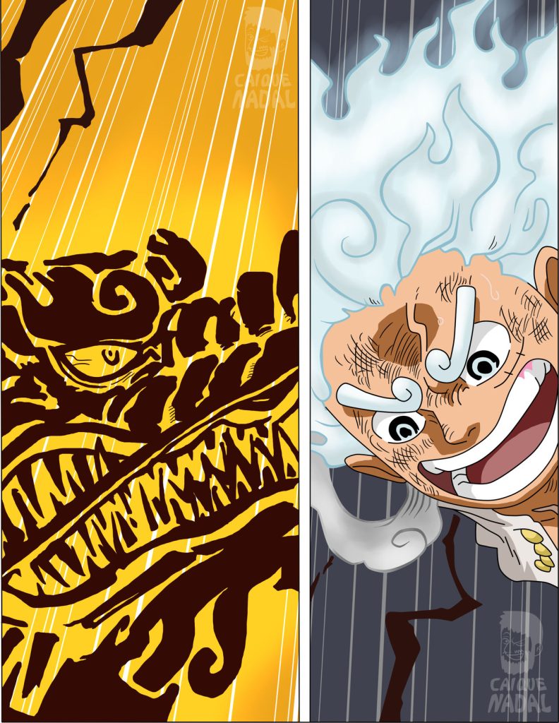 Do you think the anime did a better job with the ending of the Luffy vs.  Kaido battle compared to the manga? - #onepiece #onepieceedit…