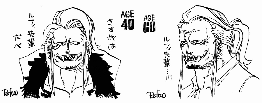 How One Piece Characters would look at 40 and 60 years old! - One Piece